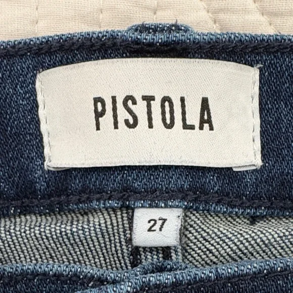 Pistola Colleen Classic Blue Split Hem Jeans - Picture 3 of 10